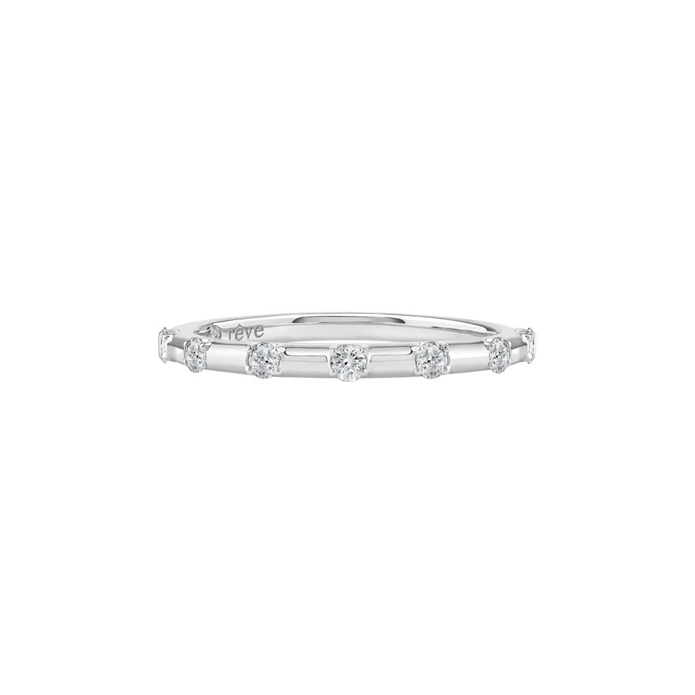 Piper Lab Grown Diamond Wedding Band in 14K White Gold (1/5 ct. tw.) – Image 1 of 5