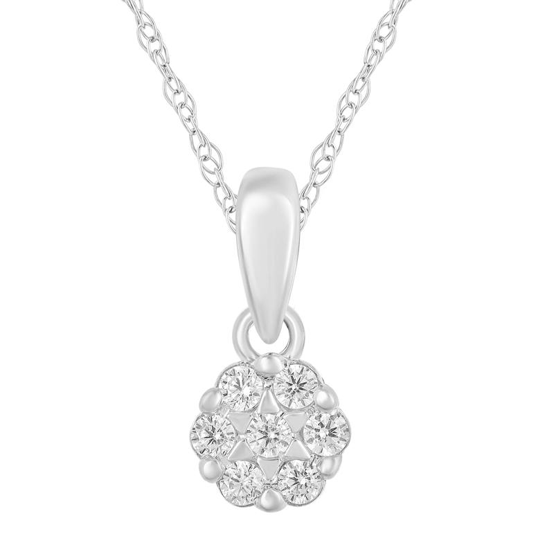 Diamond Accent Pendant in 10K Gold – Image 1 of 1