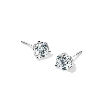 Lab Grown Diamond Martini Stud Earrings in 14K Gold