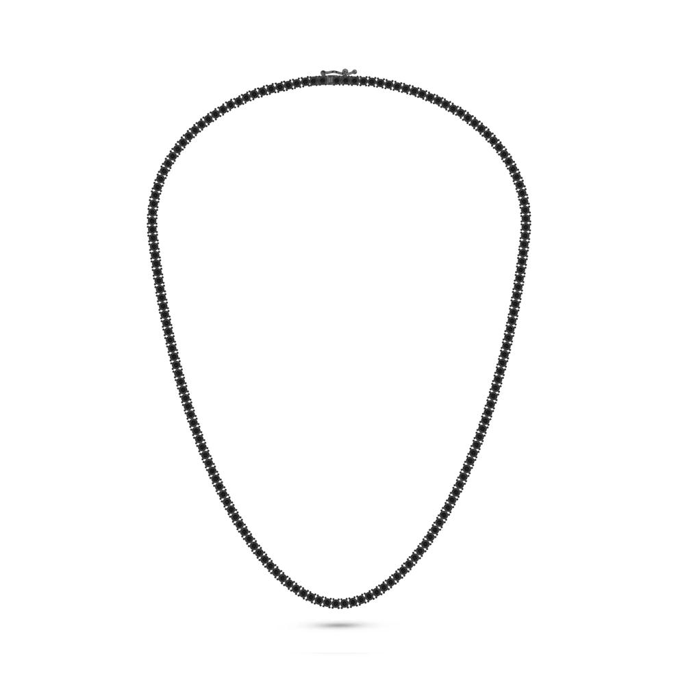 Black Diamond Necklace in Sterling Silver (2 ct. tw.) – Image 3 of 4