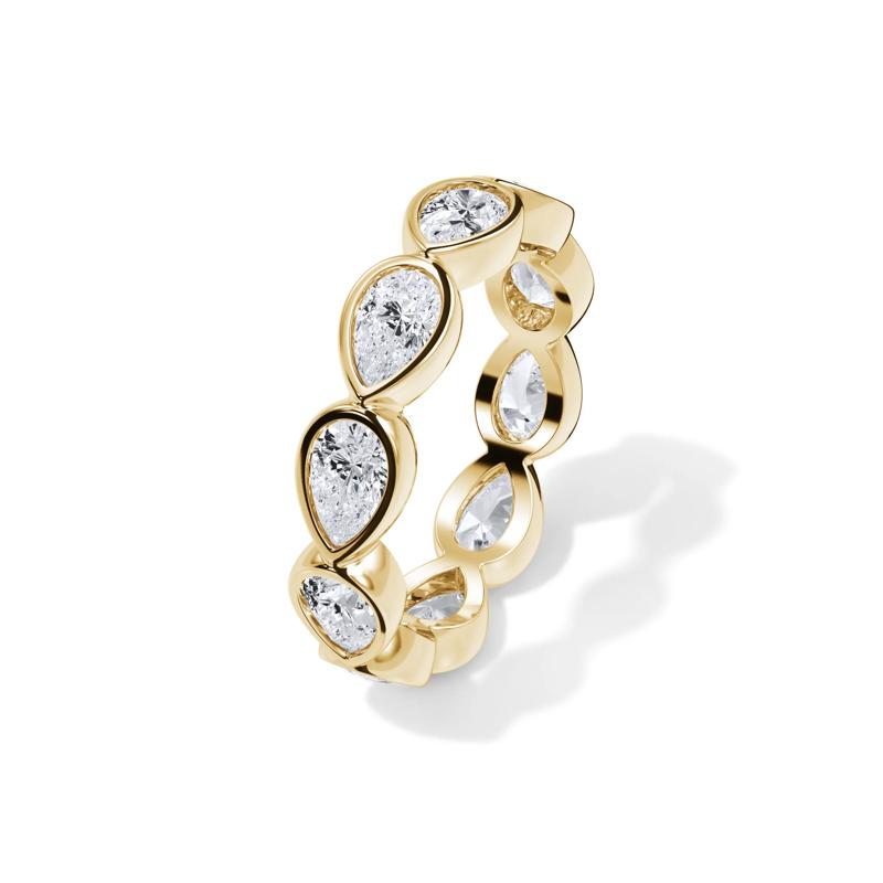 Lab Grown Diamond Bezel-Set Eternity Band in 14K Yellow Gold &#40;2 1/4 ct. tw.&#41; – Image 4 of 4