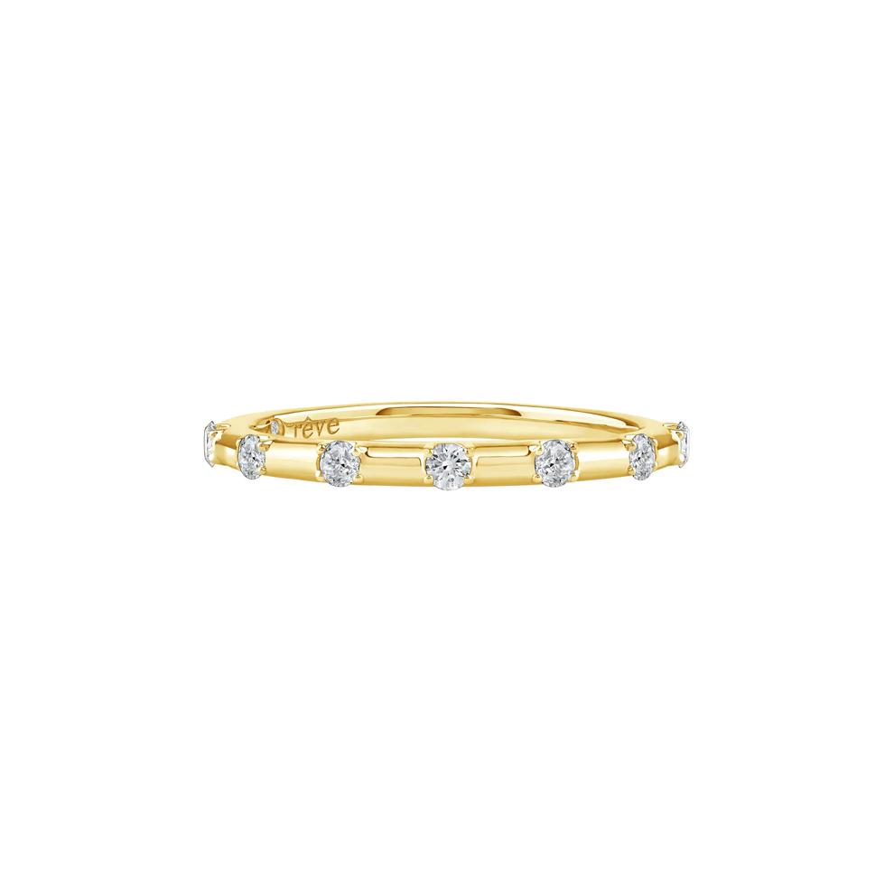 Piper Lab Grown Diamond Wedding Band in 14K Yellow Gold (1/5 ct. tw.) – Image 1 of 5