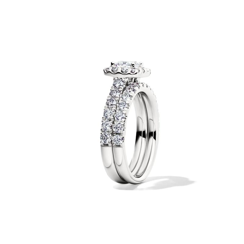 Diamond Bridal Set in 14K White Gold &#40;2 ct. tw.&#41; – Image 3 of 7