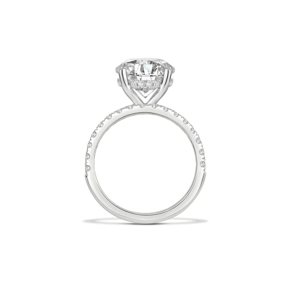Lab Grown Diamond Oval Engagement Ring Set in 14K White Gold (7 5/8 ct. tw.) – Image 2 of 4