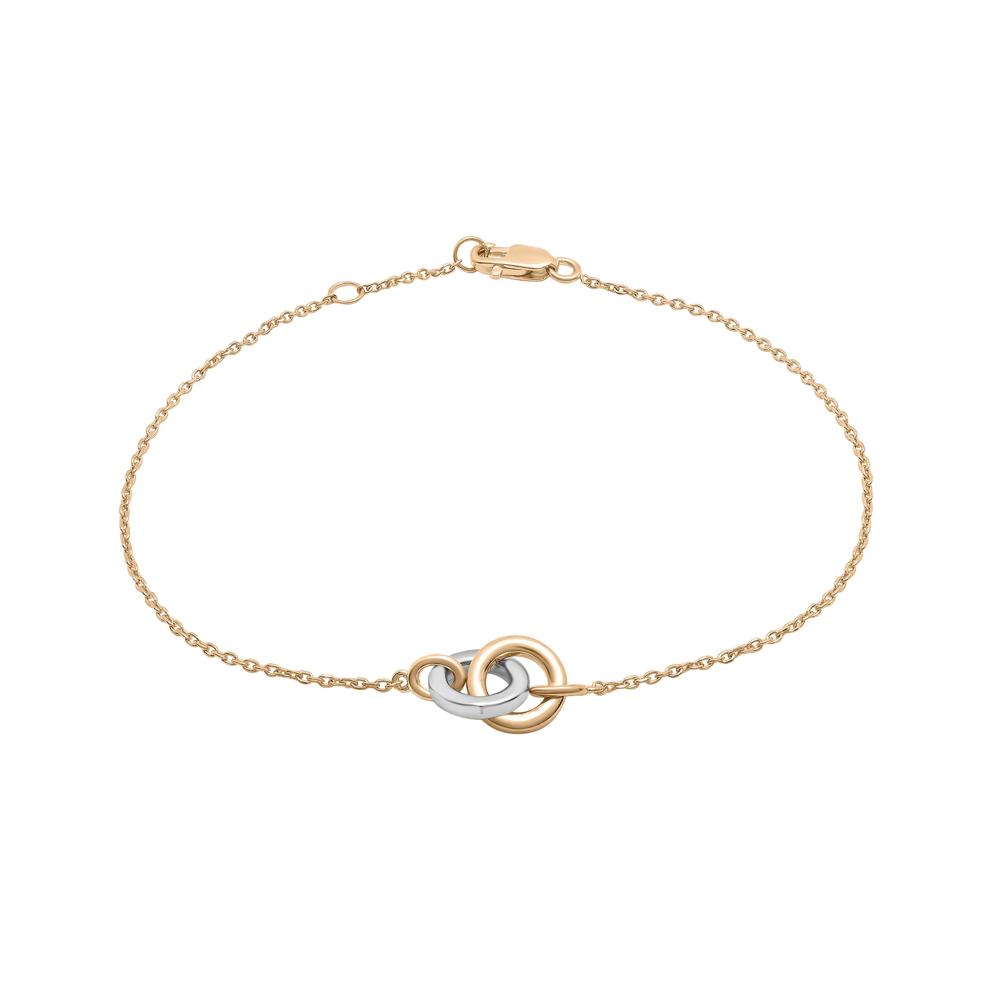 Linked Circle Bracelet in Sterling Silver and Vermeil – Image 1 of 3