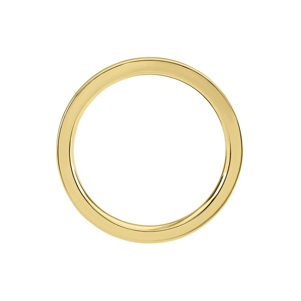 Men's Band with Turquoise Inlay in 10K Yellow Gold, 3MM – Image 2 of 3