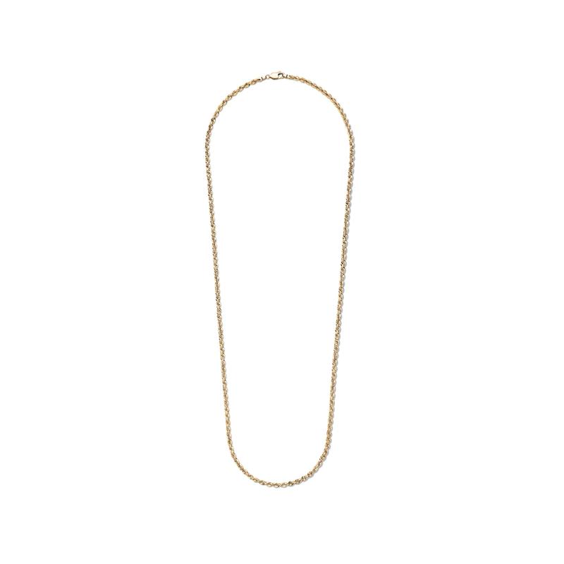 Heavy Hollow Rope Chain in 14K Yellow Gold , 2.9MM, 24&quot; – Image 2 of 3