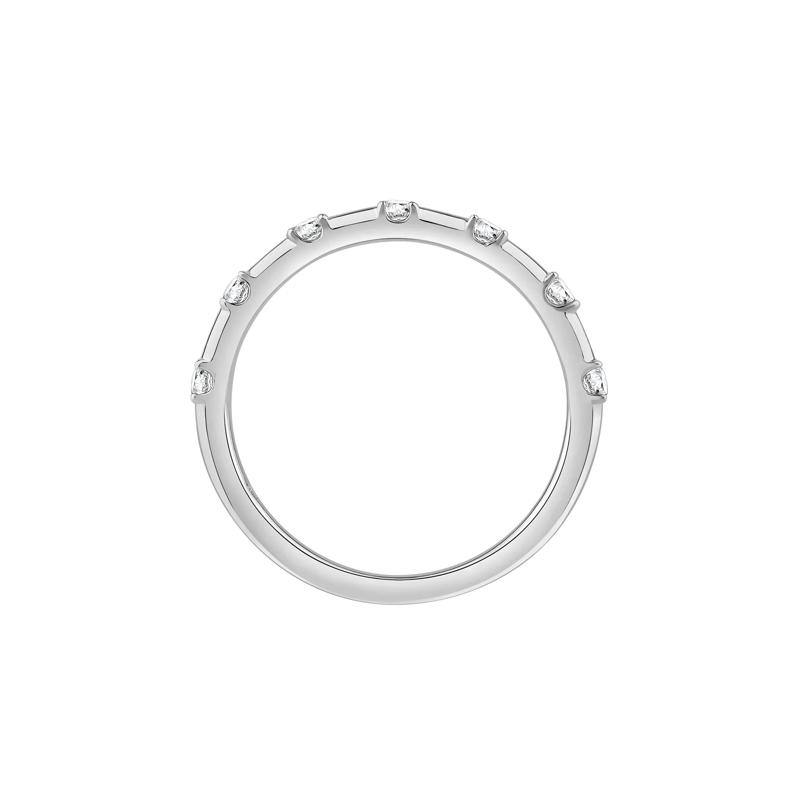 Piper Lab Grown Diamond Wedding Band in 14K White Gold &#40;1/5 ct. tw.&#41; – Image 2 of 5