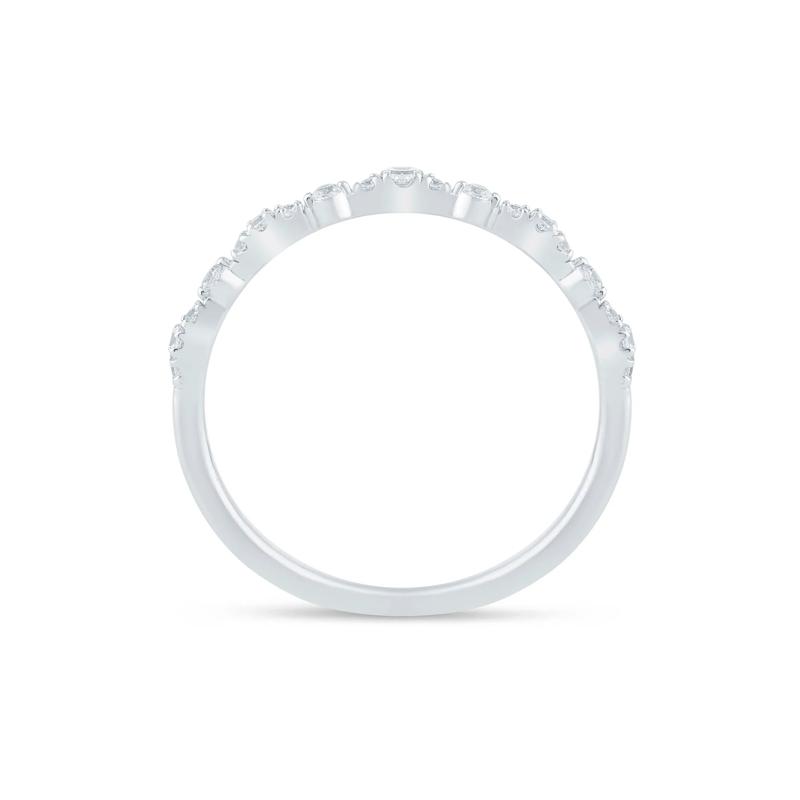 Lab Grown Diamond Stack Band in 10K White Gold &#40;1/7 ct. tw.&#41; – Image 2 of 3