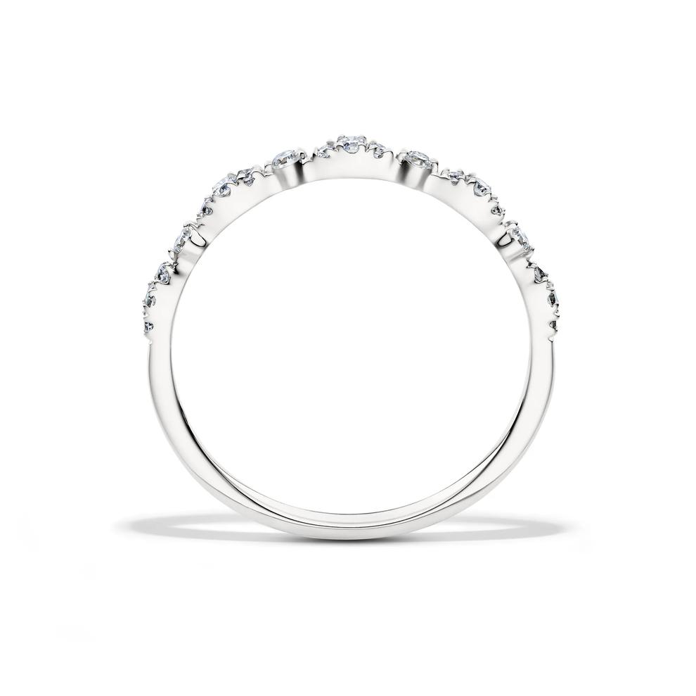 Lab Grown Diamond Stack Band in 10K White Gold (1/7 ct. tw.) – Image 2 of 3