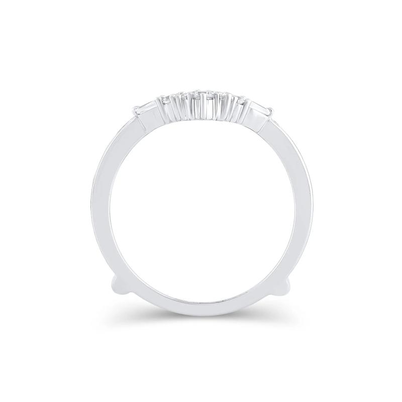 Diamond Chevron Insert Ring in 14K White Gold &#40;1/3 ct. tw.&#41; – Image 3 of 3