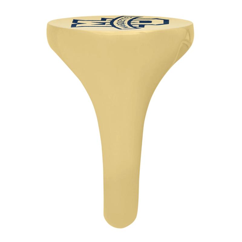 Marquette Banner Signet Ring in 14K Yellow Gold – Image 3 of 3