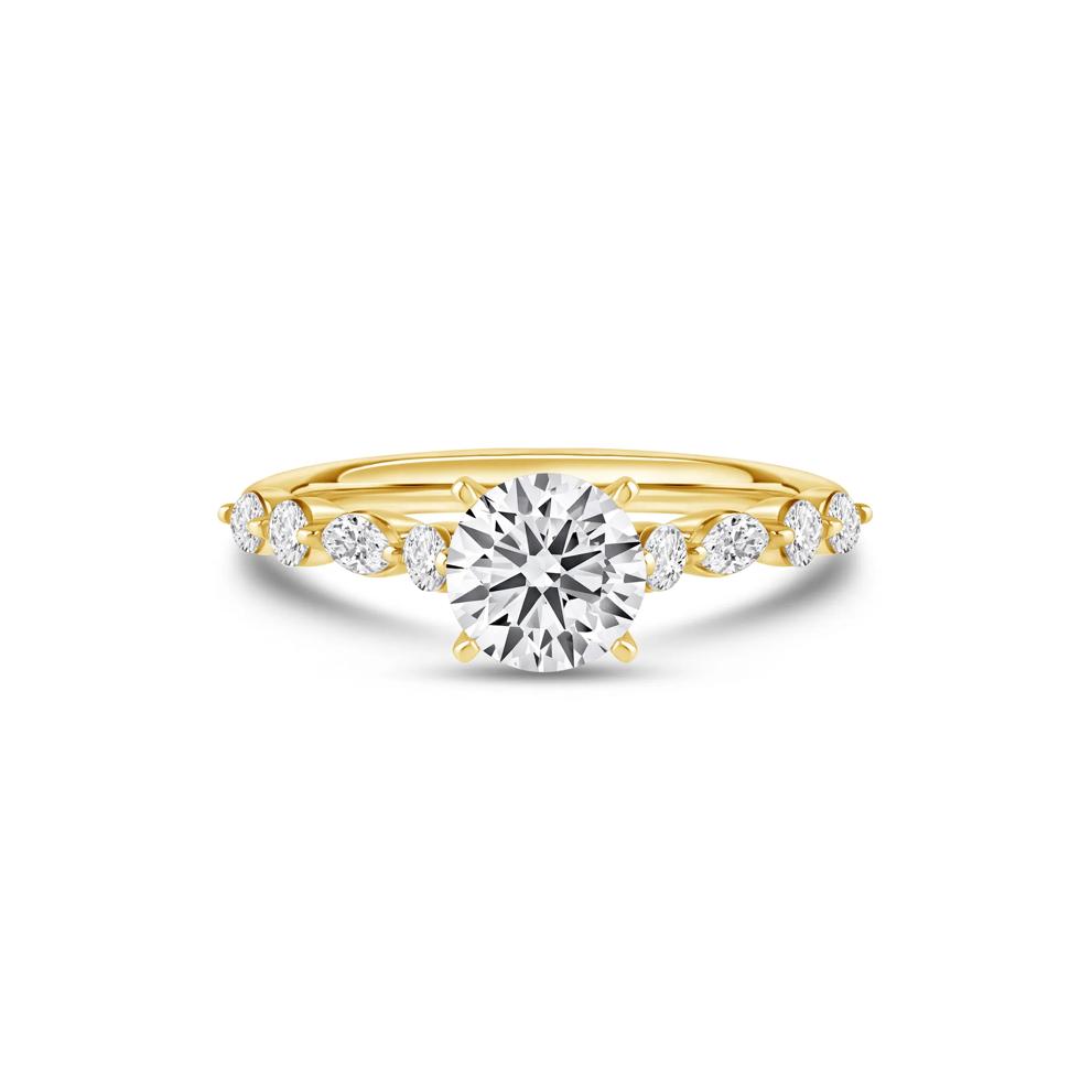 Diamond Semi-Mount in 14K Yellow Gold (1/2 ct. tw.) – Image 4 of 6