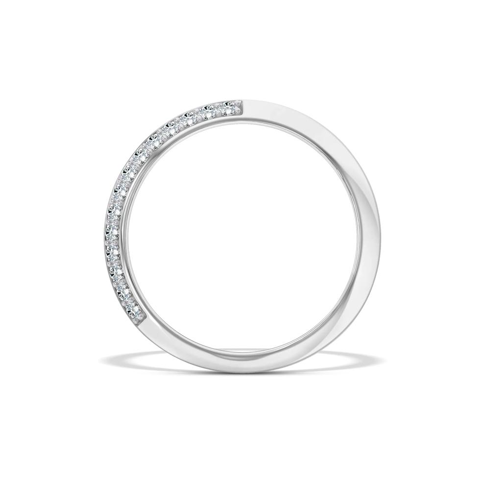 Lab Grown Diamond Knife-Edge Anniversary Band in 10K White Gold (1/3 ct. tw.) – Image 2 of 4