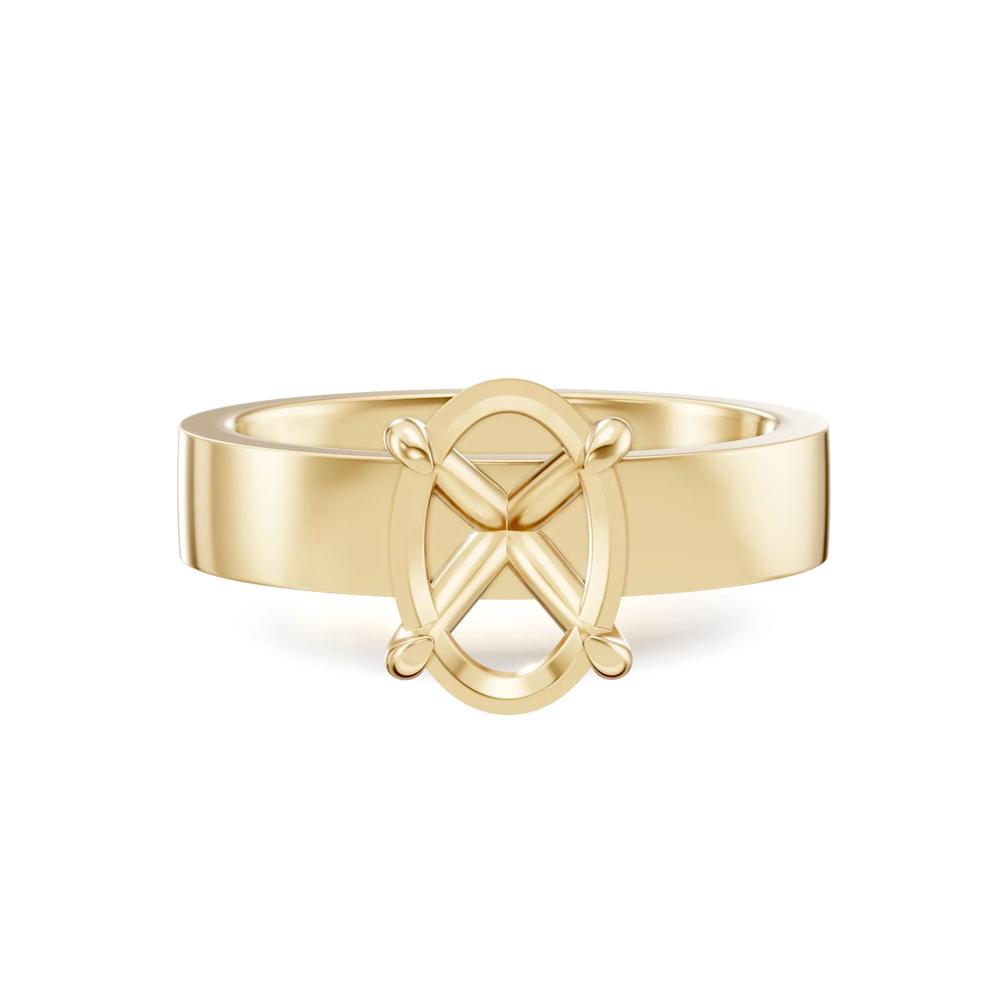 Semi-Mount Engagement Ring in 14K Yellow Gold (Setting Only) – Image 1 of 6