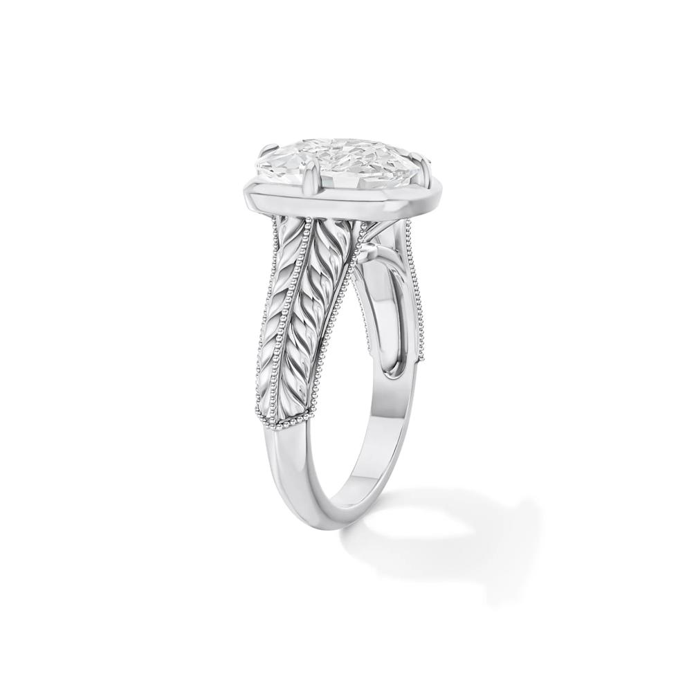 Lana Lab Grown Diamond Elongated Cushion-Cut Solitaire Engagement Ring in Platinum (5 ct.) – Image 3 of 4