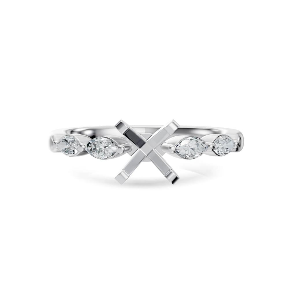 Lab Grown Diamond Semi-Mount Engagement Ring in 14K White Gold (3/8 ct. tw.) – Image 1 of 6
