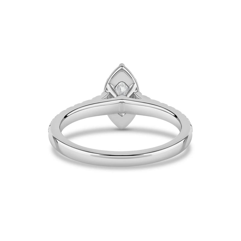 Marquise-Cut Diamond Engagement Ring in 14K White Gold &#40;3/4 ct. tw.&#41; – Image 4 of 4