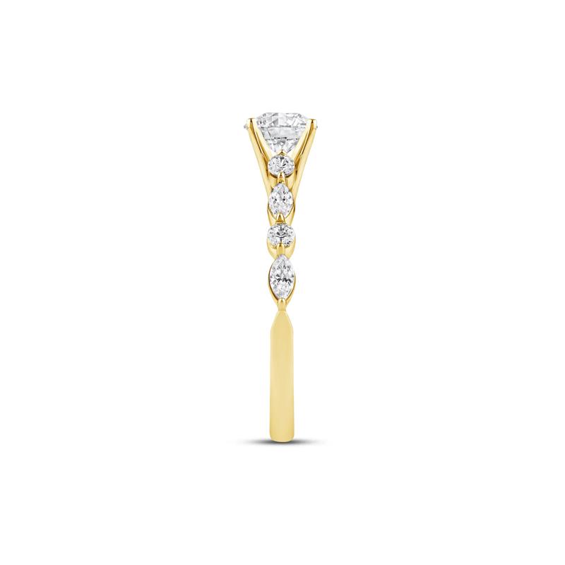 Diamond Semi-Mount in 14K Yellow Gold &#40;1/2 ct. tw.&#41; – Image 6 of 6