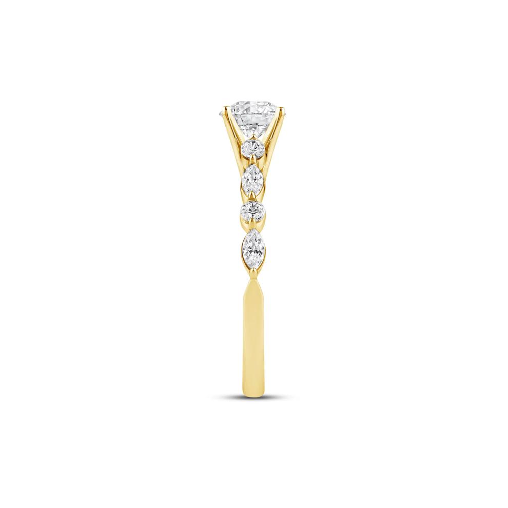 Diamond Semi-Mount in 14K Yellow Gold (1/2 ct. tw.) – Image 6 of 6