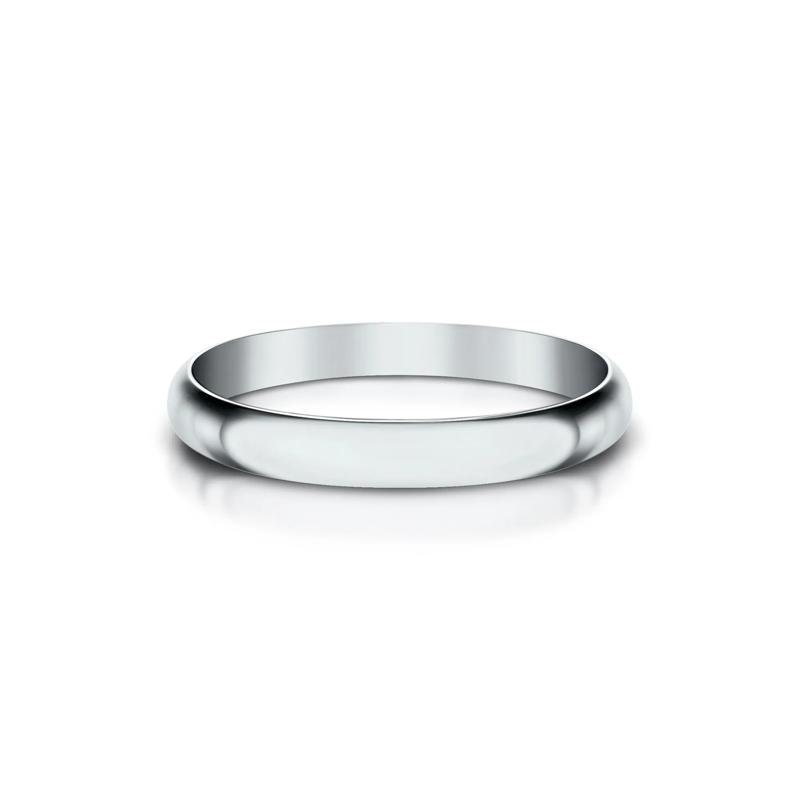 Wedding Band in Platinum, 2MM – Image 1 of 3