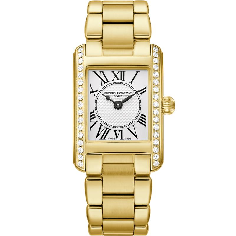 Ladies' Classics Carr&eacute;e Watch With a Silver-Toned Dial and Gold-Toned Stainless Steel Bracelet – Image 1 of 3
