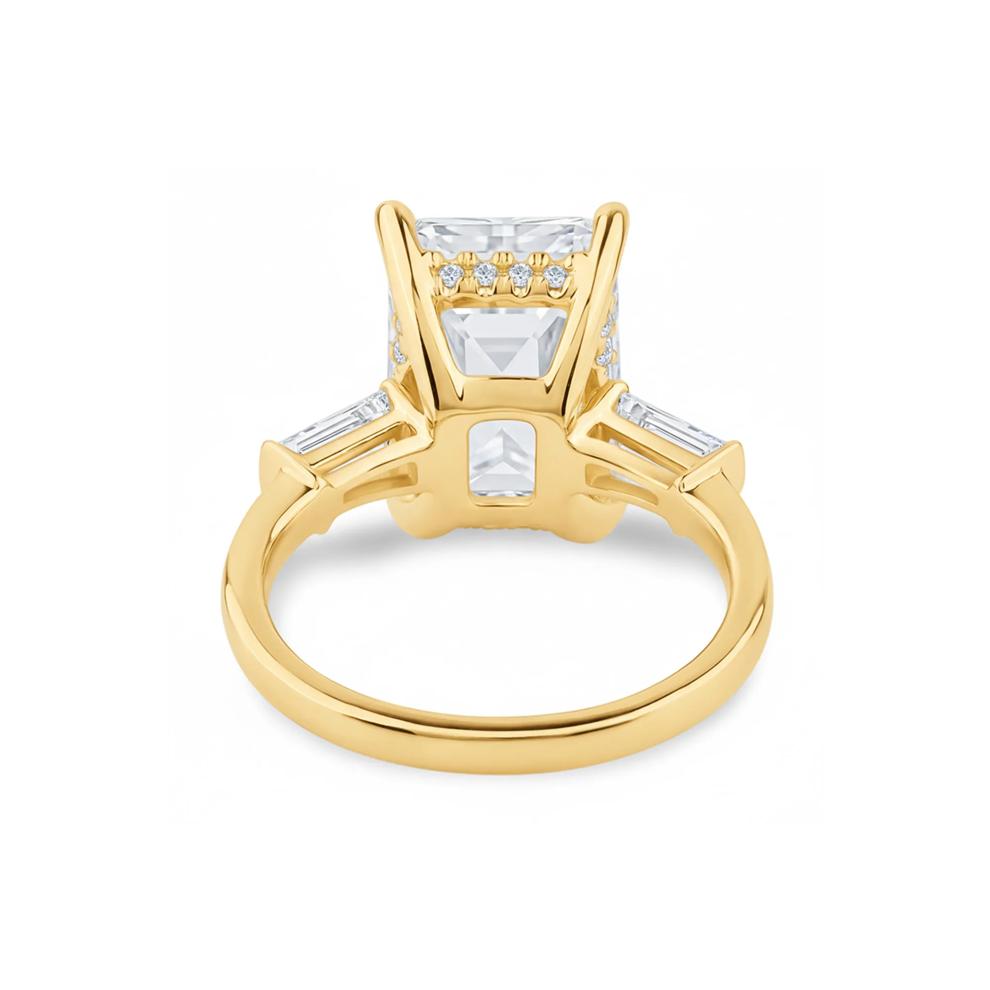 Adella Lab Grown Diamond Engagement Ring in 18K Yellow Gold (7 1/2 ct. tw.) – Image 4 of 4