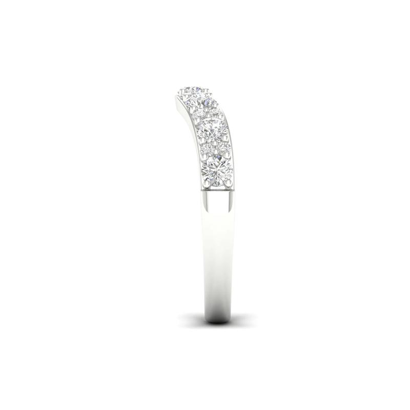 Lab Grown Diamond Contour Band in 14K White Gold &#40;3/4 ct. tw.&#41; – Image 3 of 4