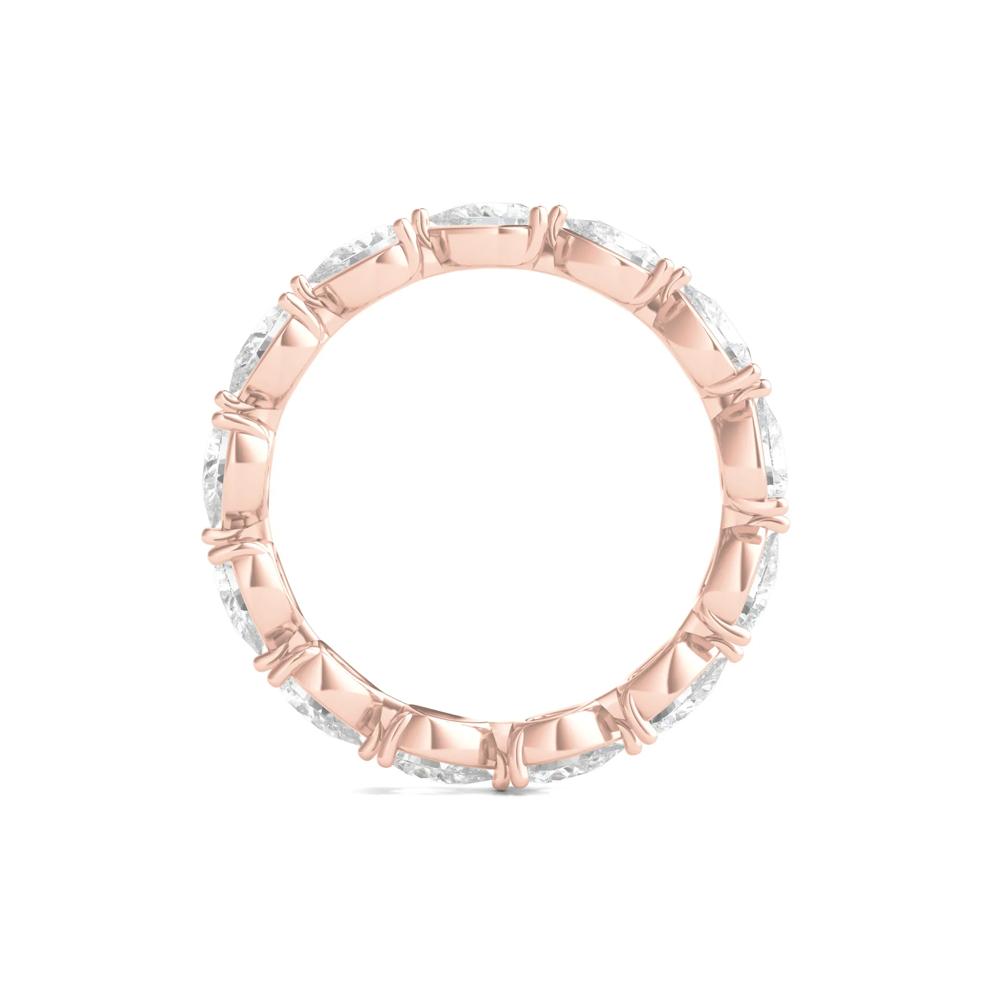 Pear-Cut Diamond Eternity Band in 14k Rose Gold (2 ct. tw.) – Image 2 of 3