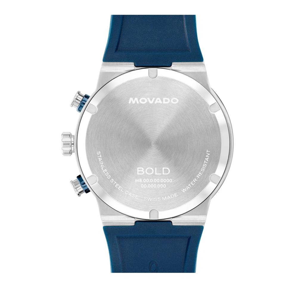 Gent's Fusion Watch With Blue Silicone Strap – Image 3 of 3