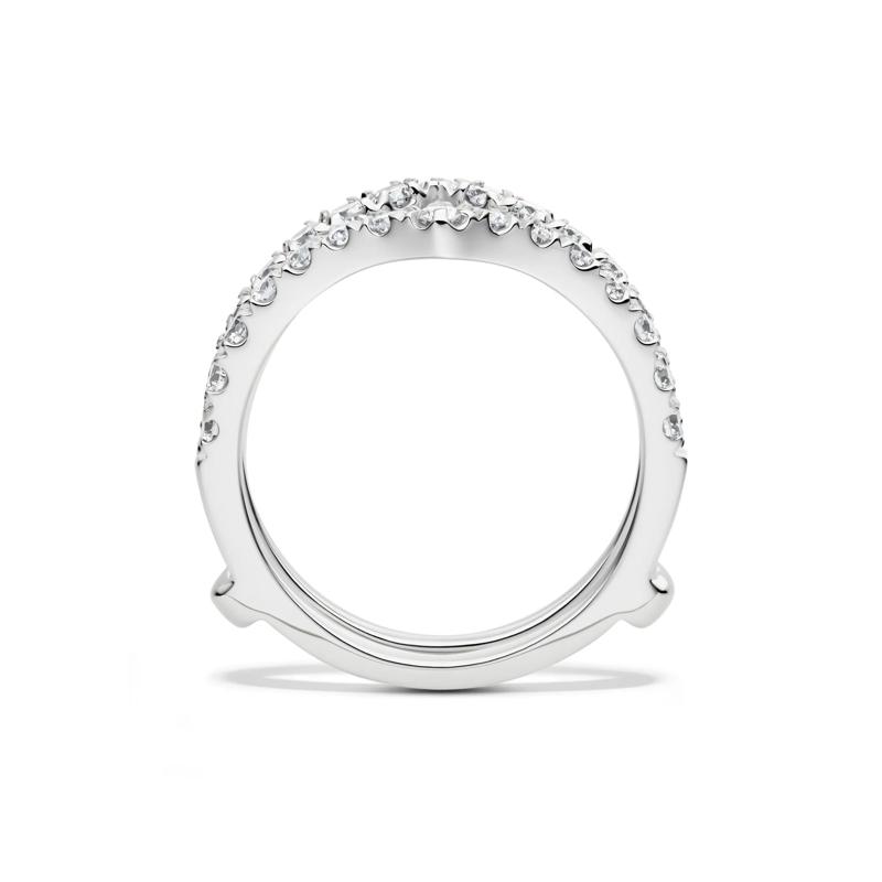 Lab Grown Diamond Chevron Ring Insert in 14K White Gold &#40;1 ct. tw.&#41; – Image 2 of 4