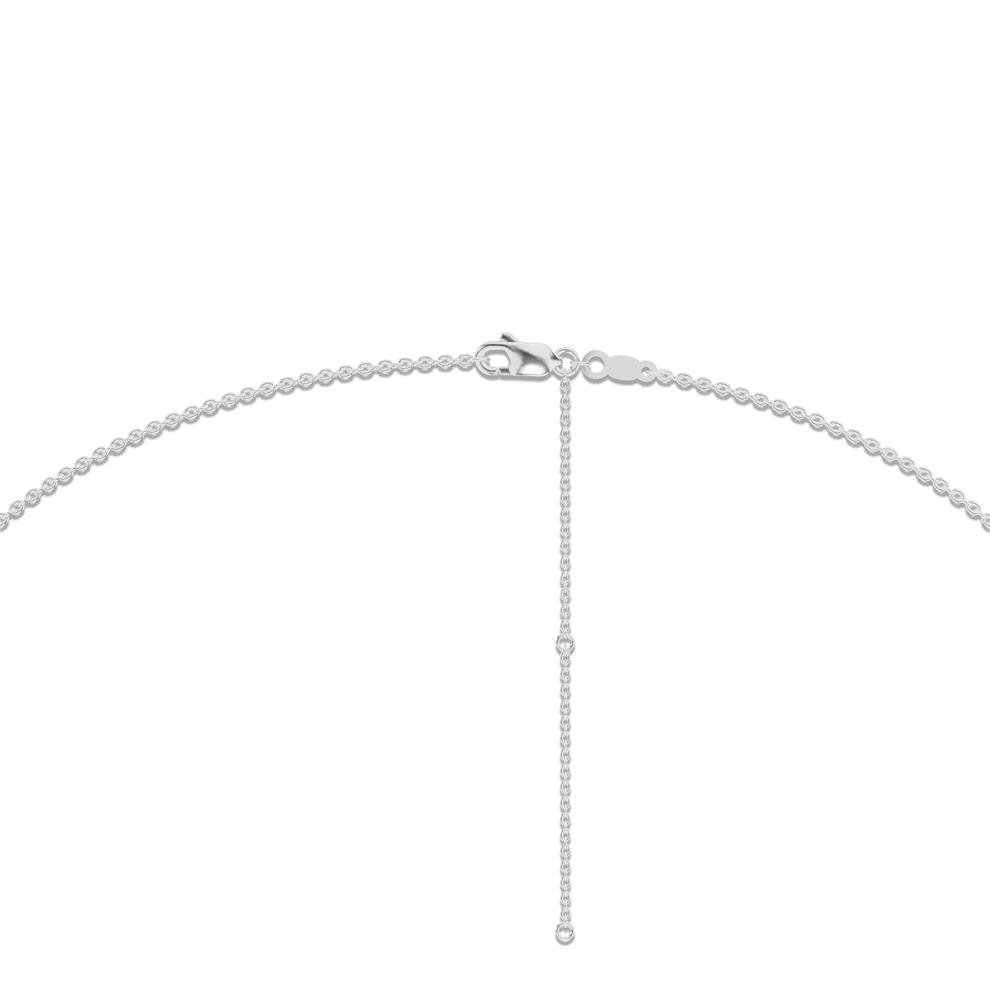 Lab Grown Diamond Pierced Station Necklace in 14K White Gold (1 1/2 ct. tw.) – Image 2 of 4