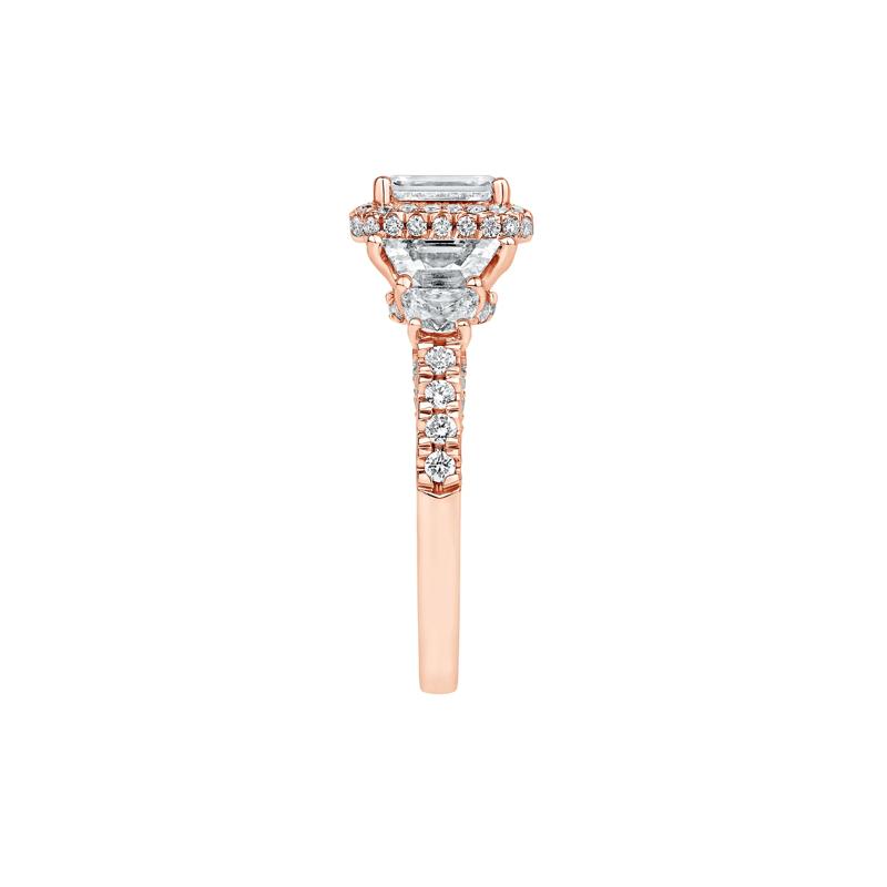 Hailey Lab Grown Diamond Engagement Ring in 14K Rose Gold &#40;3 ct. tw.&#41; – Image 3 of 4