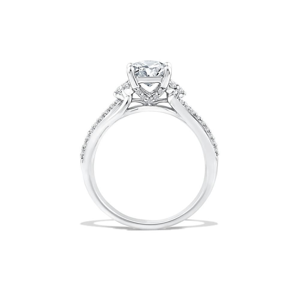 Lab Grown Diamond Princess-Cut Center Engagement Ring in 10K White Gold (1 1/4 ct. tw.) – Image 2 of 4