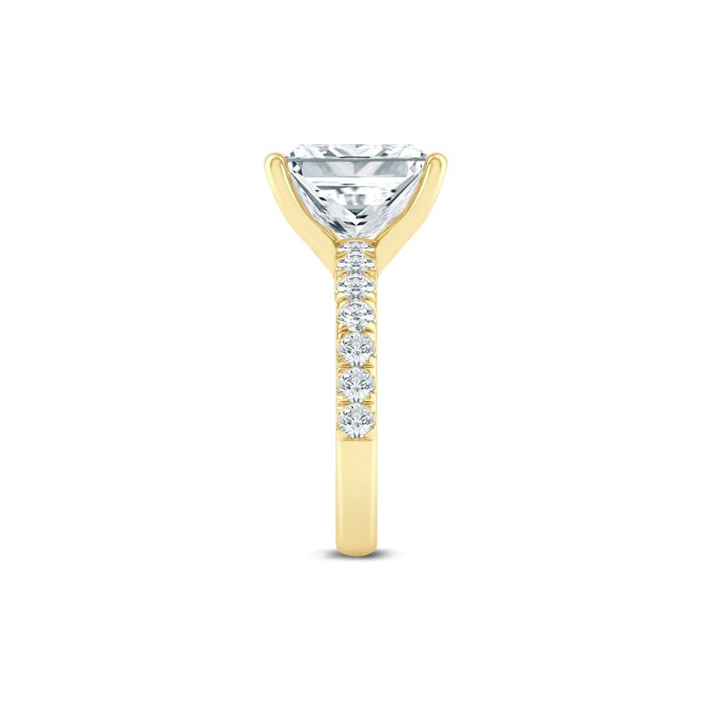Lab Grown Diamond Radiant-Cut Engagement Ring in 14K Yellow Gold &#40;4 1/2 ct. tw.&#41; – Image 3 of 3