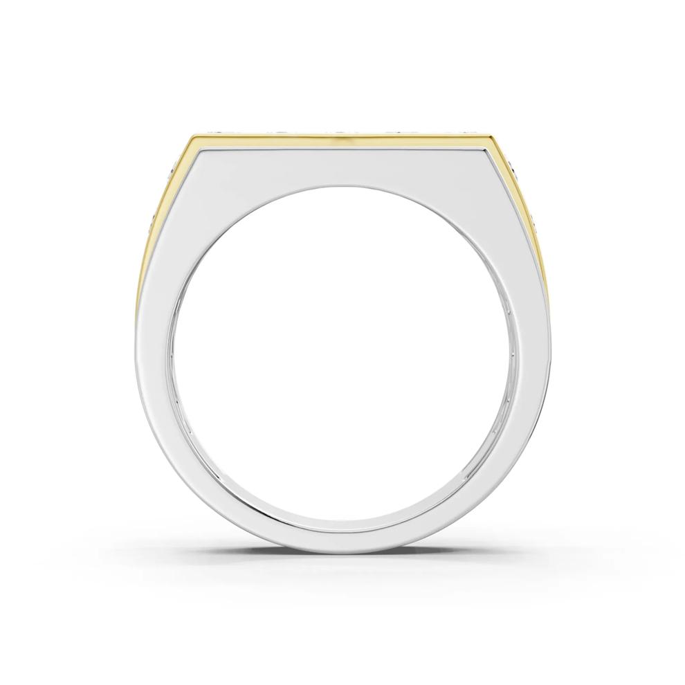 Men's Diamond Geometric Band in 10K White Gold (1 ct. tw.) – Image 4 of 4