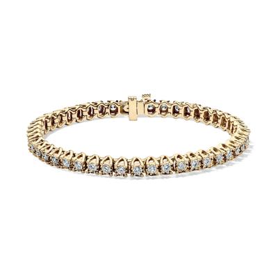 Lab Grown Diamond Illusion Bracelet in 10K Yellow Gold (3 ct. tw.)