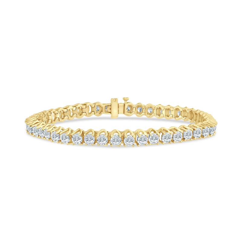 Lab Grown Diamond Illusion Bracelet in 10K Yellow Gold &#40;3 ct. tw.&#41; – Image 1 of 2