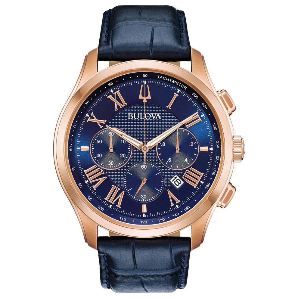 Men's Classic Wilton Watch in Blue Leather – Image 1 of 3