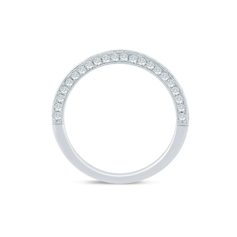 Lab Grown Diamond Wedding Band in 14K White Gold &#40;1/2 ct. tw.&#41; – Image 2 of 3