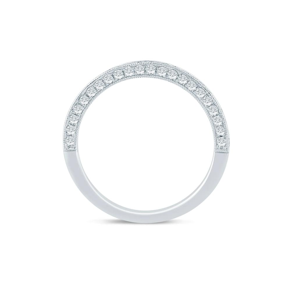 Lab Grown Diamond Wedding Band in 14K White Gold (1/2 ct. tw.) – Image 2 of 3