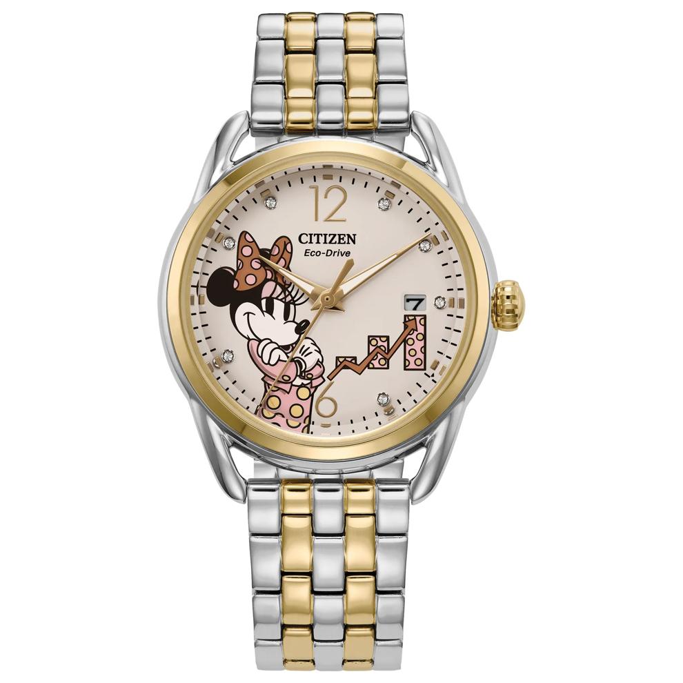 Ladies' Disney Empowered Minnie Mouse Watch in Two-Tone Stainless Steel, 36MM – Image 1 of 5