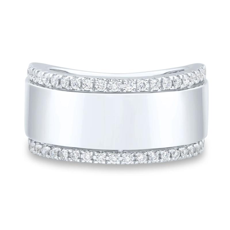 Lab Grown Diamond High Polish Band in 10K White Gold &#40;1/3 ct. tw.&#41; – Image 1 of 3