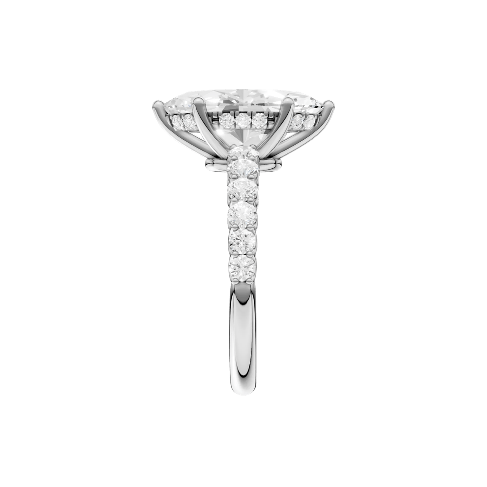 Lab Grown Diamond Engagement Ring in 14K White Gold (3 5/8 ct. tw.) – Image 3 of 5