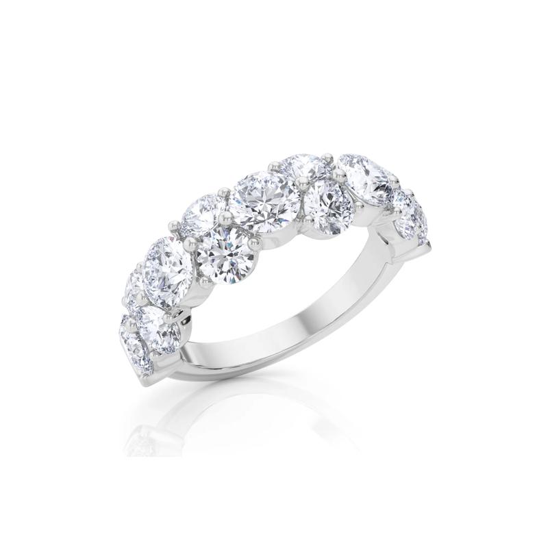 Staggered Diamond Band in Platinum &#40;1 7/8 ct. tw.&#41; – Image 5 of 5