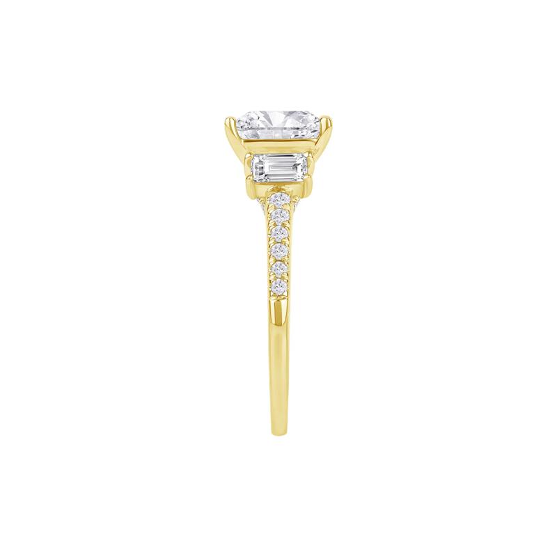 Elena Lab Grown Diamond Engagement Ring in 14K Yellow Gold &#40;3-1/2 ct. tw.&#41; – Image 3 of 5