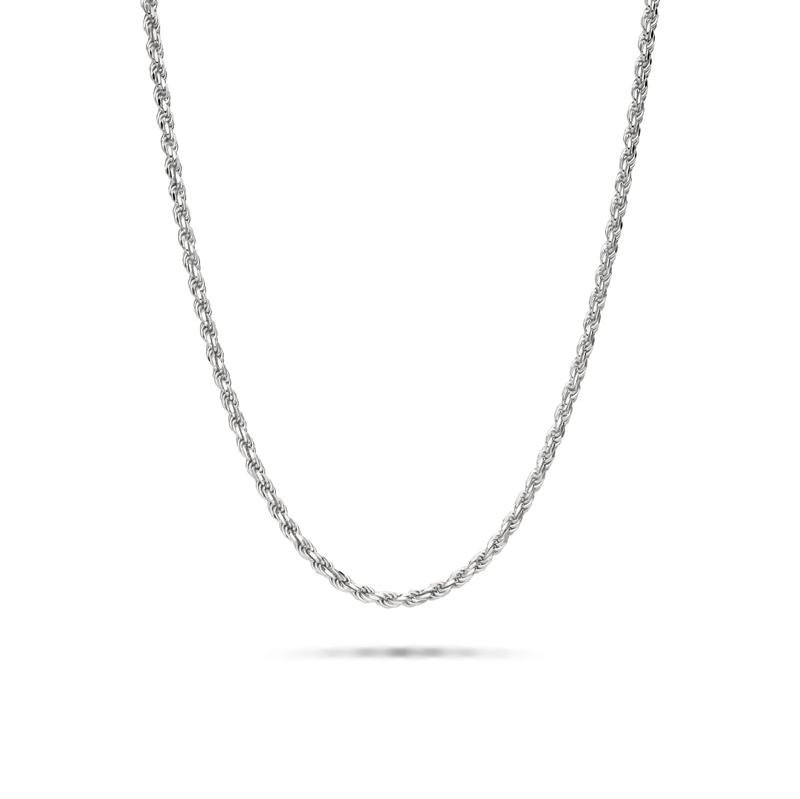 Rope Chain in Sterling Silver, 20&quot; – Image 1 of 3