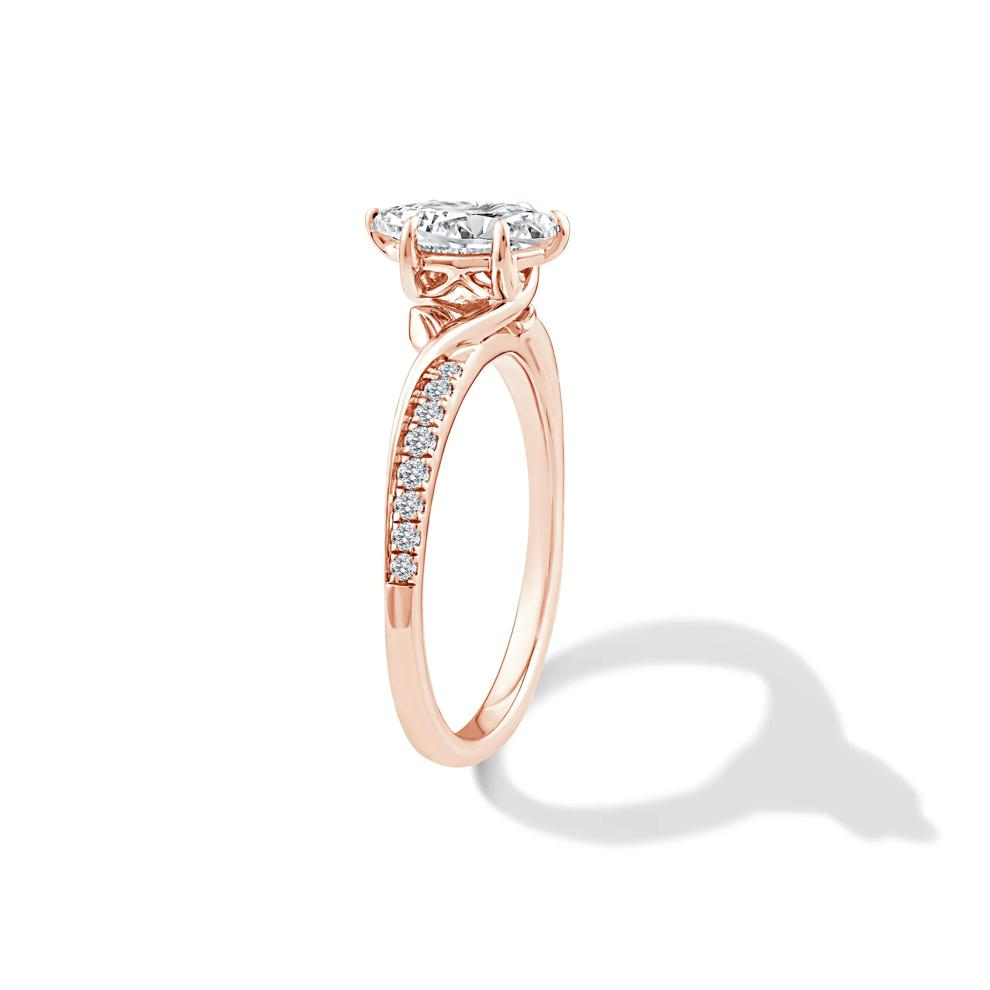 Diamond Marquise Engagement Ring in 14K Rose Gold (7/8 ct. tw.) – Image 3 of 4