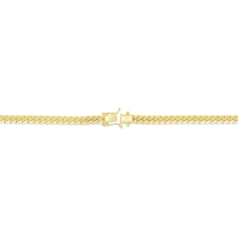 Miami Cuban Link Chain in 10K Yellow Gold, 22&quot; – Image 2 of 3