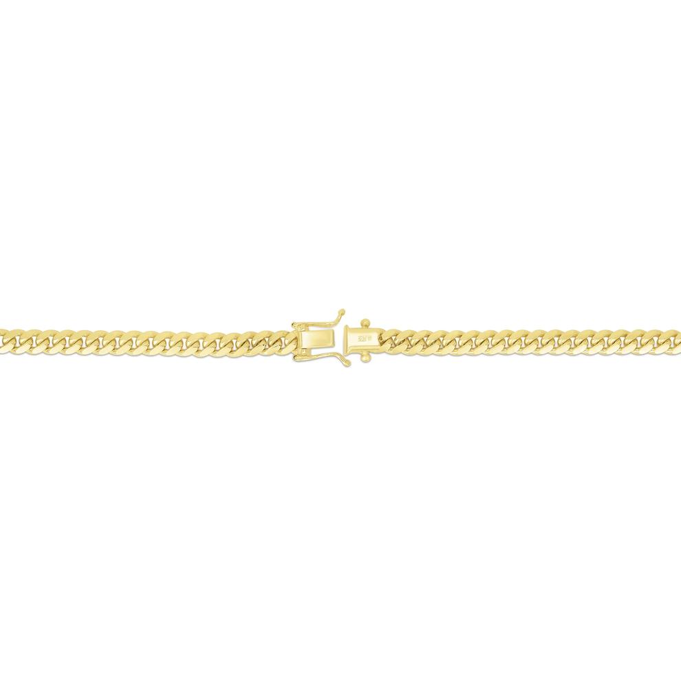 Miami Cuban Link Chain in 10K Yellow Gold, 22" – Image 2 of 3